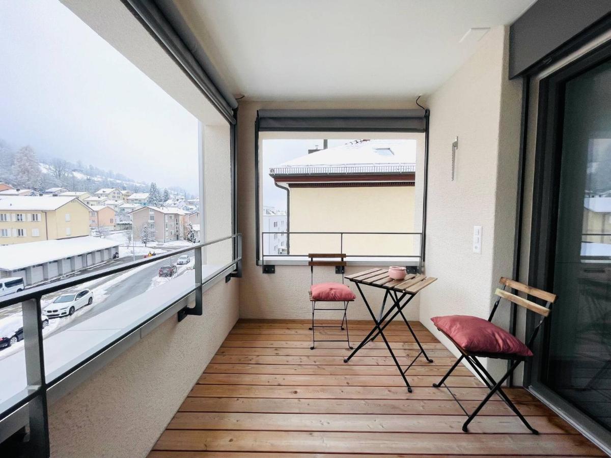New Building With Balcony Closecentrefreeparkingsmarttv St. Gallen Exterior foto
